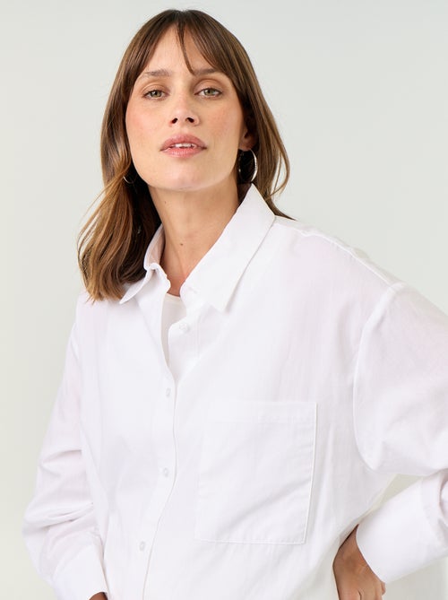 Voedingsblouse met split aan de zijkant - Kiabi