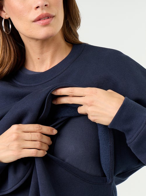 Voedingssweatshirt met overslagopening - Kiabi Voedingssweatshirt met overslagopening - Kiabi