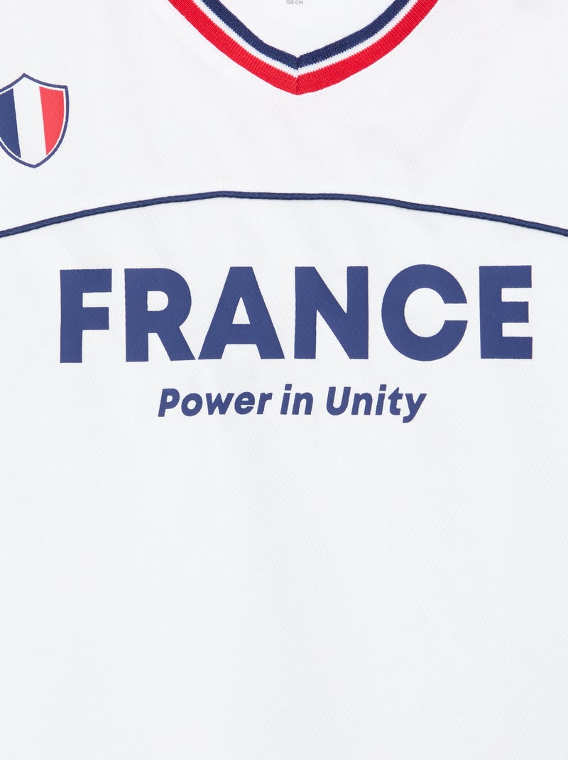 Voetbalshirt Frankrijk Wit - Kiabi