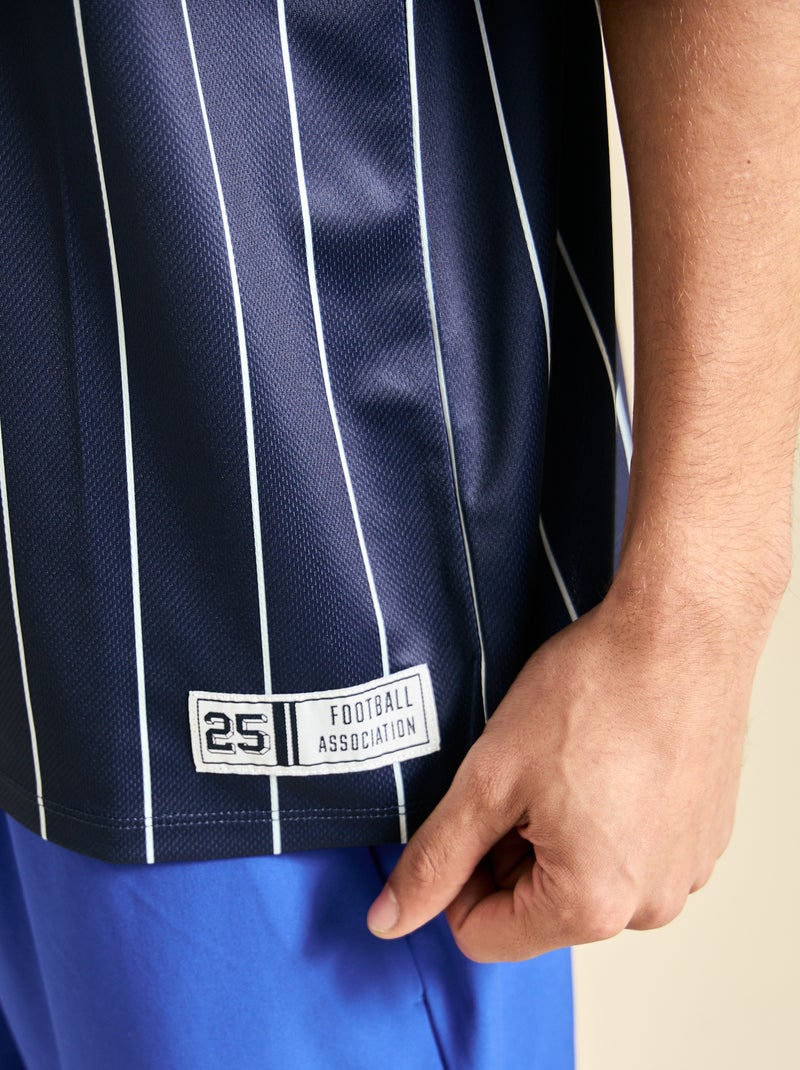 Voetbalshirt met korte mouwen Blauw - Kiabi