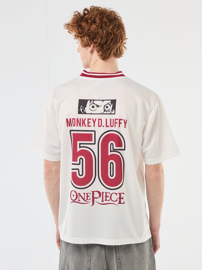Voetbalshirt met 'One Piece'-print Wit - Kiabi