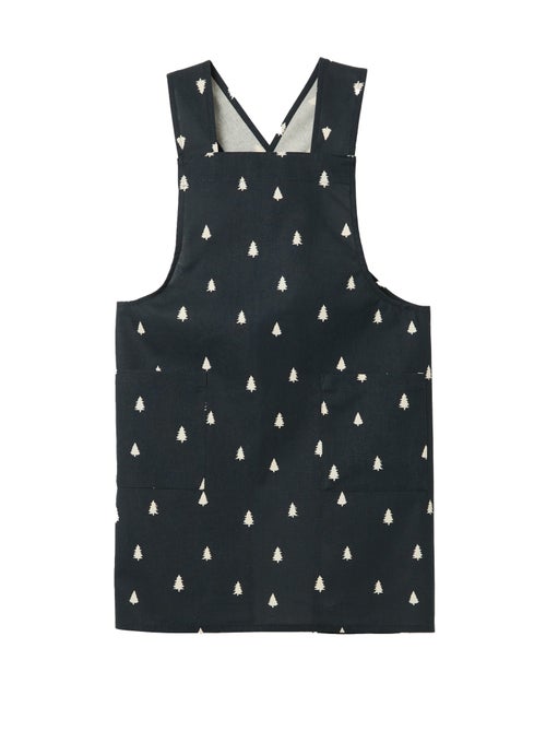 Volwassen schort met kerstprint van katoen 94x69 cm - Kiabi Volwassen schort met kerstprint van katoen 94x69 cm - Kiabi