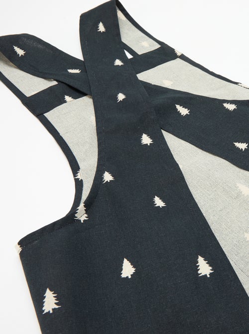 Volwassen schort met kerstprint van katoen 94x69 cm - Kiabi Volwassen schort met kerstprint van katoen 94x69 cm - Kiabi