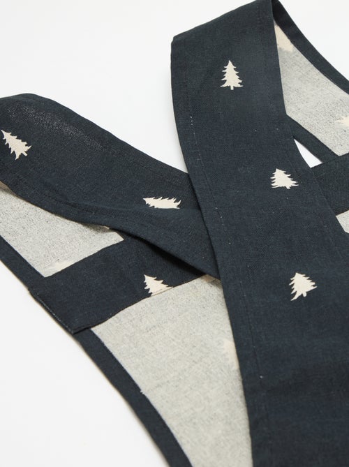 Volwassen schort met kerstprint van katoen 94x69 cm - Kiabi Volwassen schort met kerstprint van katoen 94x69 cm - Kiabi