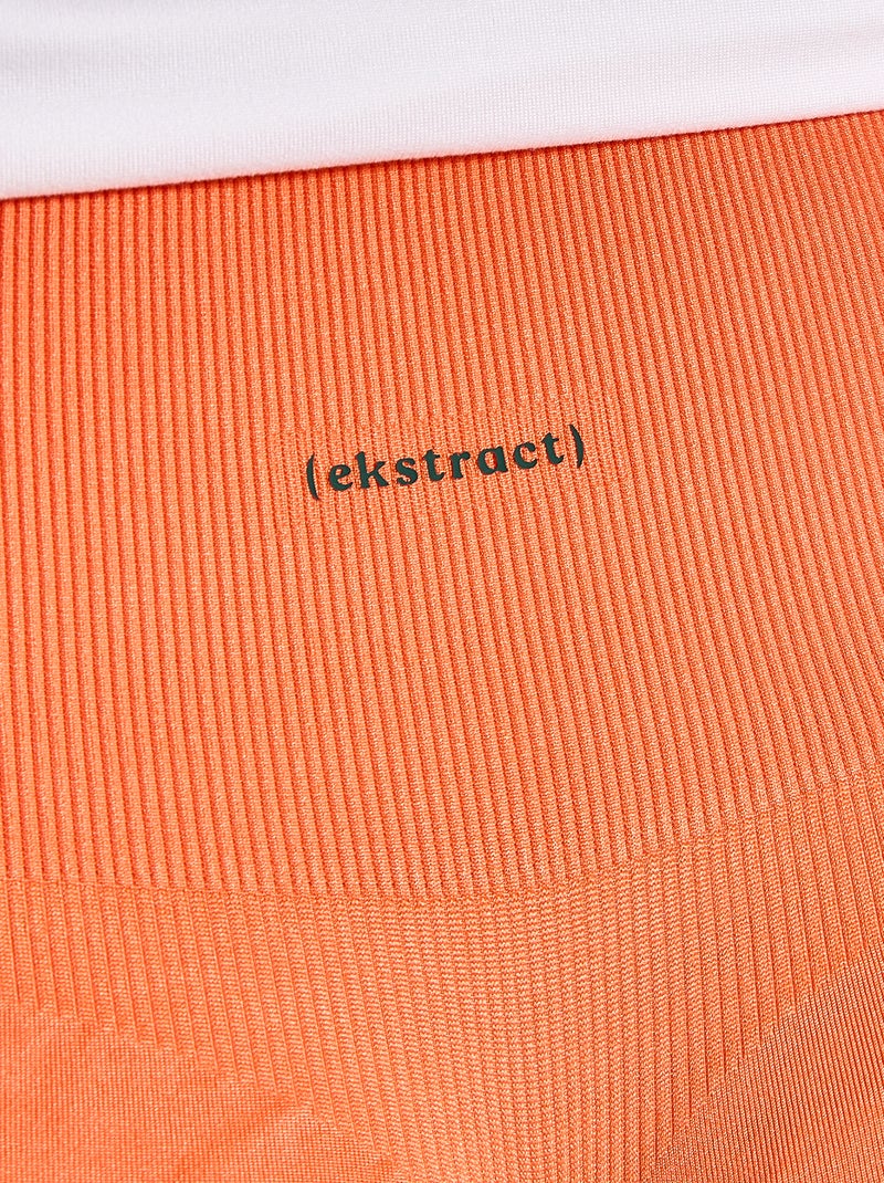 Vormgevende sportshort - (ekstract) Oranje - Kiabi