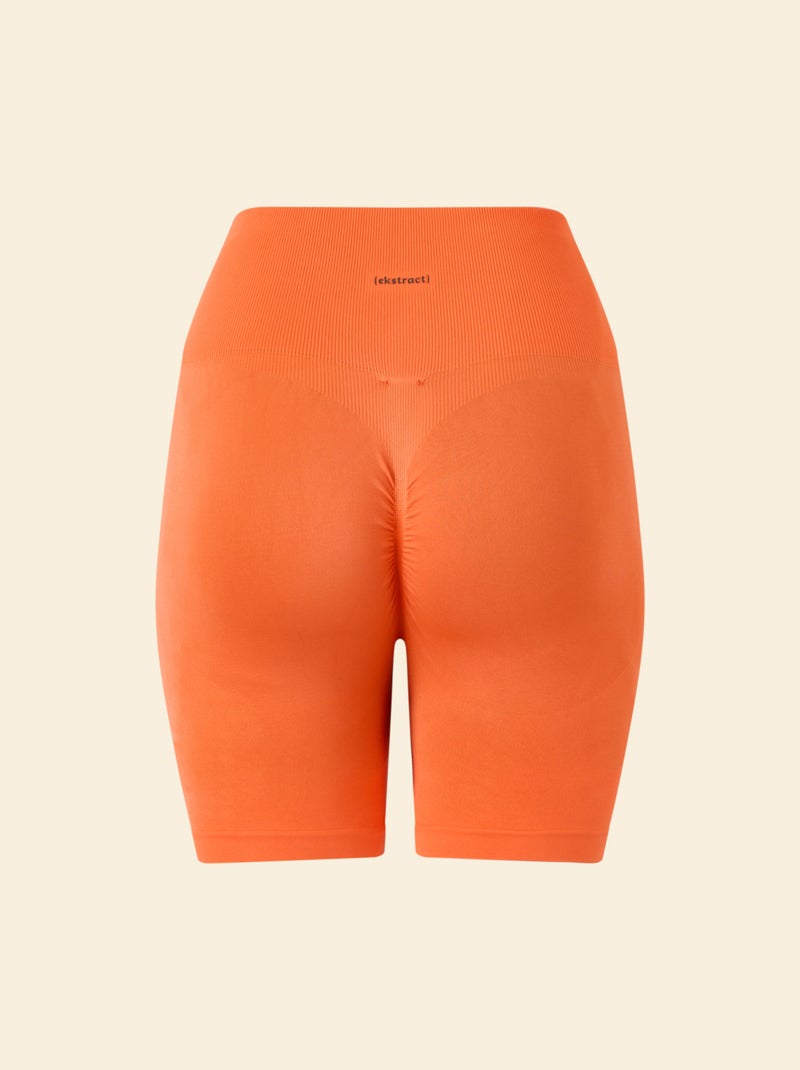 Vormgevende sportshort - (ekstract) Oranje - Kiabi
