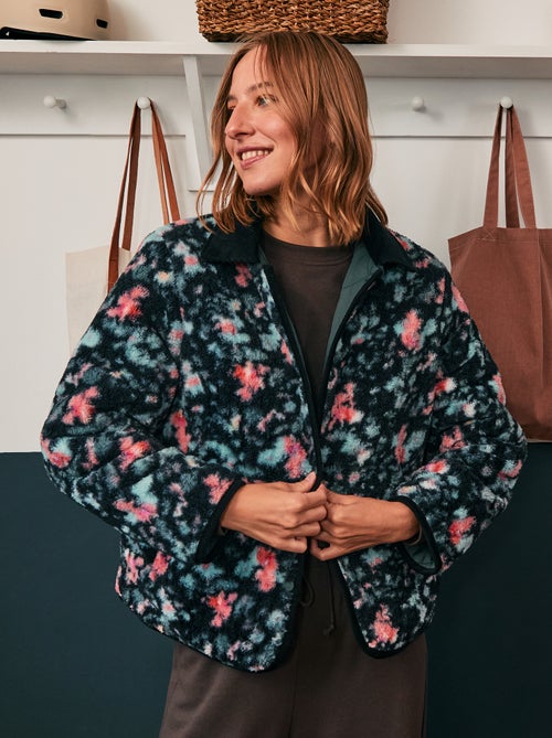 Warm, aan twee zijden te dragen jasje - Kiabi