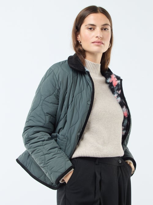 Warm, aan twee zijden te dragen jasje - Kiabi