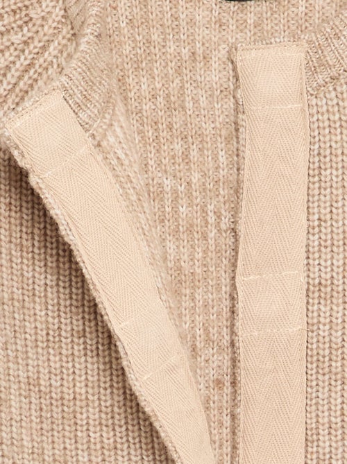 Warm gebreid vest - gemakkelijk aan te trekken collectie - Kiabi