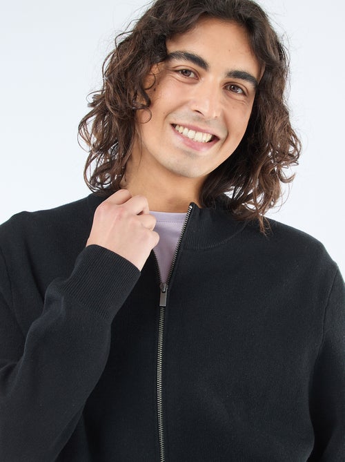 Warm, gewatteerd vest met opstaande kraag en rits - Kiabi