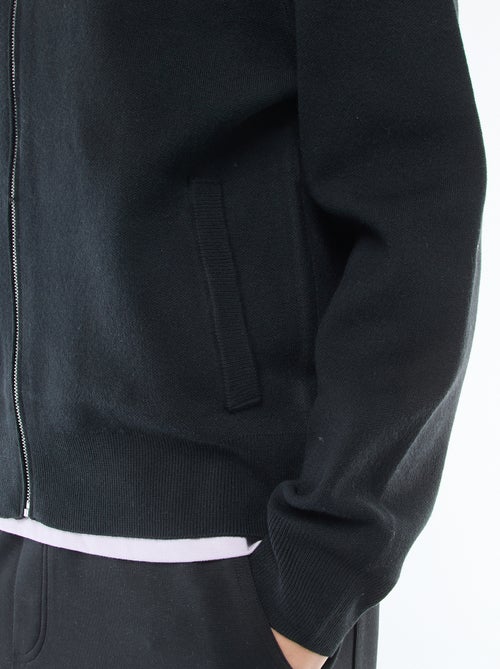 Warm, gewatteerd vest met opstaande kraag en rits - Kiabi