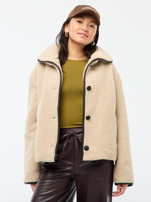 Warm jack met schapenvachteffect - Kiabi