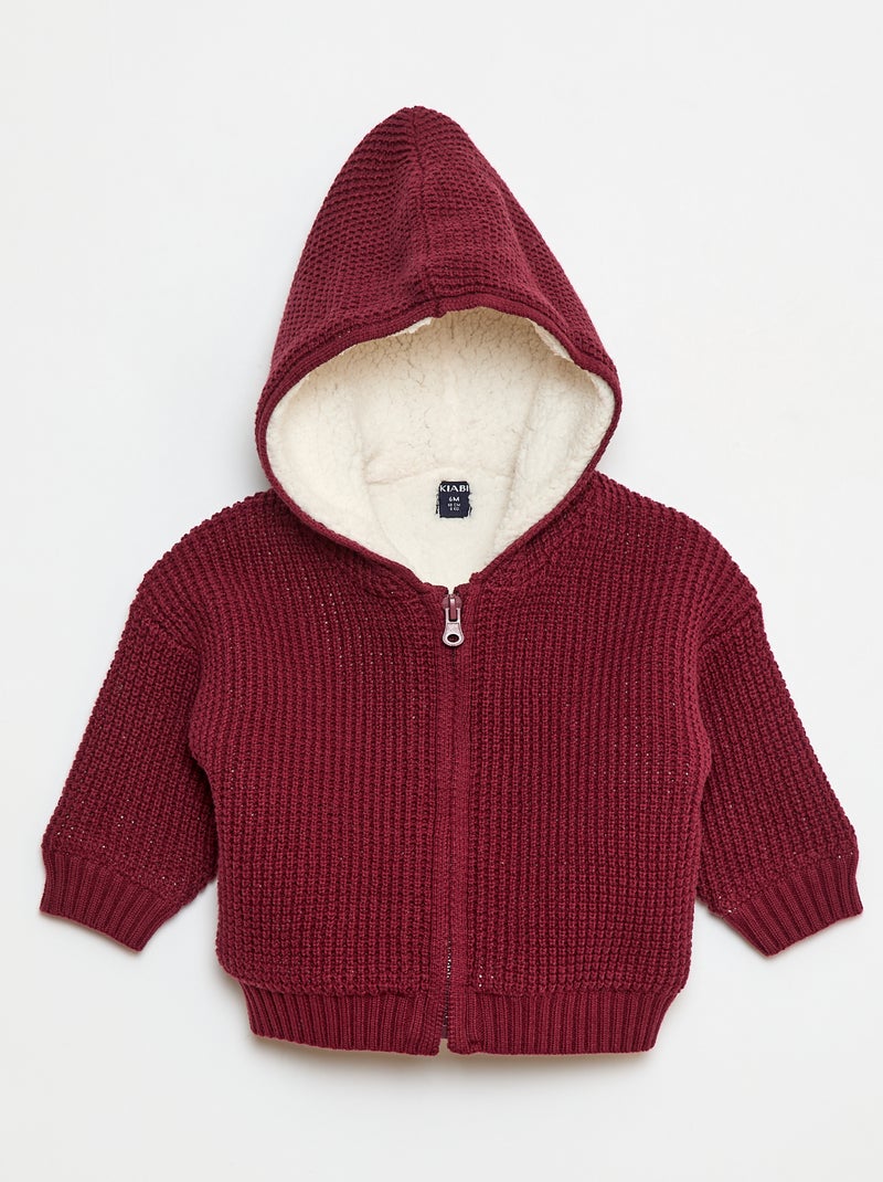 Warm, katoenen vest Rood - Kiabi