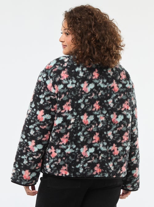 Warm, omkeerbaar workwear-jasje met drukknoopsluiting - Kiabi