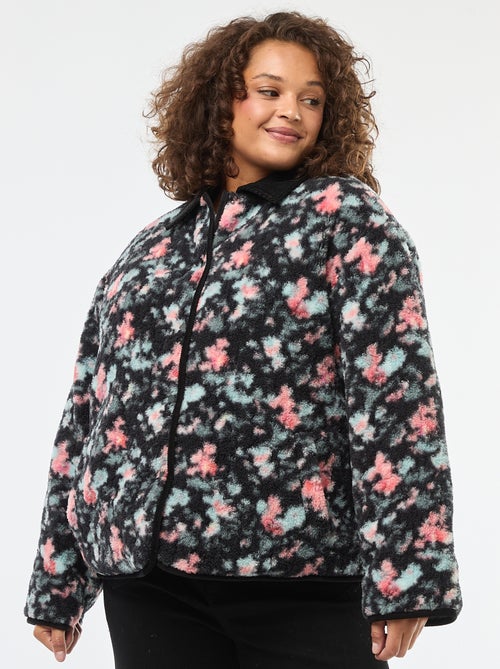 Warm, omkeerbaar workwear-jasje met drukknoopsluiting - Kiabi