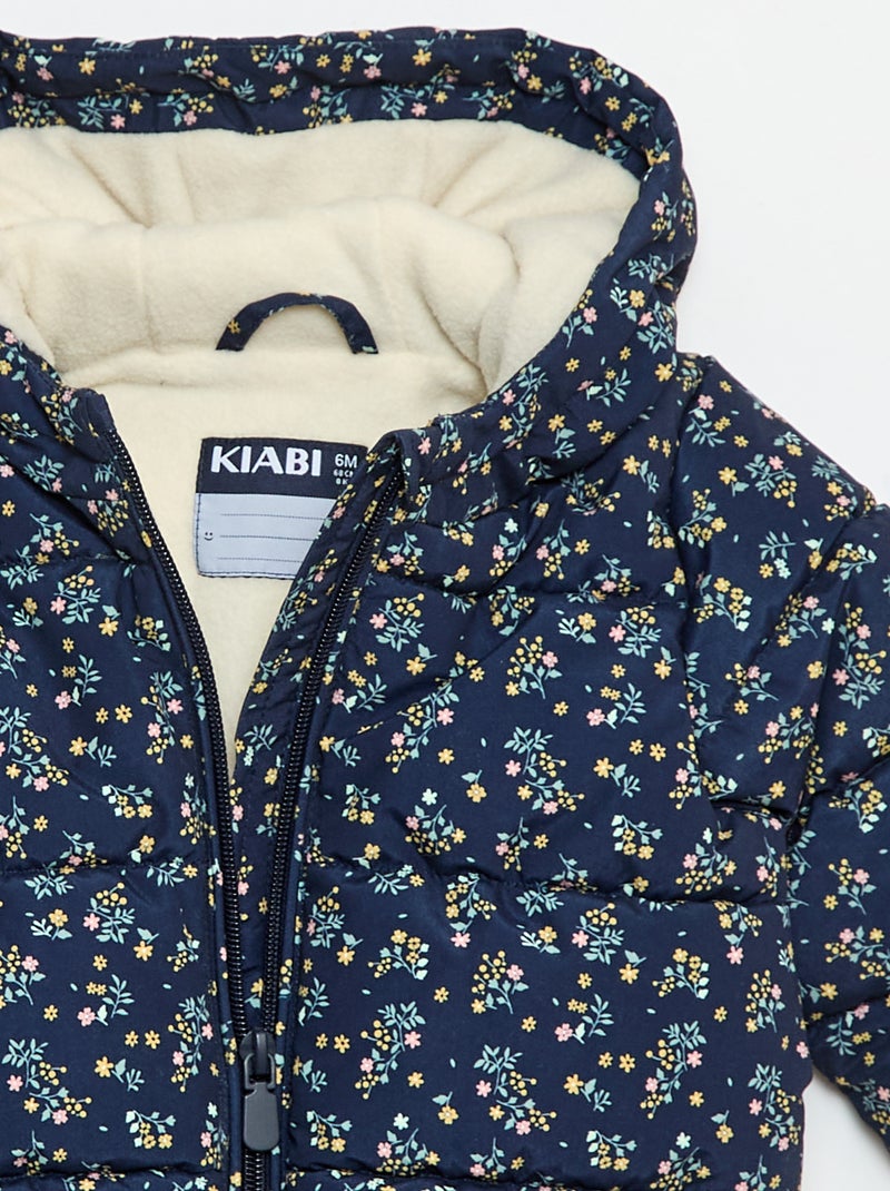 Warm opvouwbaar donsjack Blauw - Kiabi