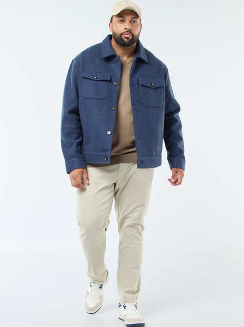 Warm overhemd van wol - Kiabi