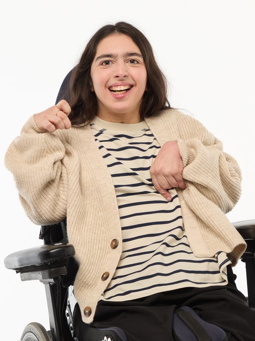 Warm vest met magneetknopen - gemakkelijk aan te trekken collectie - Kiabi