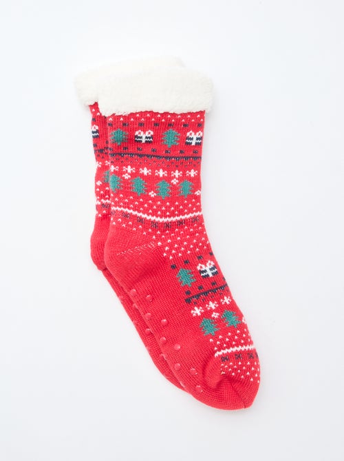 Warme antislipsokken met voering - Kiabi