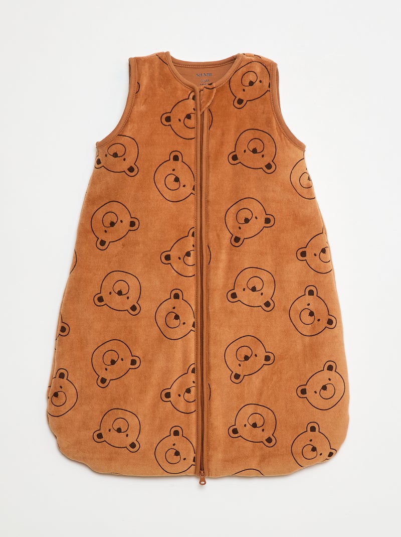 Warme babyslaapzak met afneembare mouwen - TOG-waarde 2.5 Bruin - Kiabi