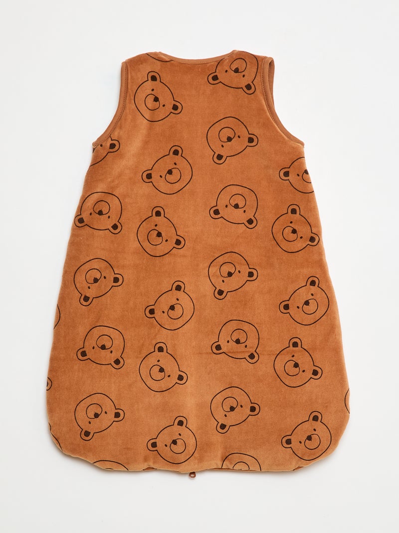 Warme babyslaapzak met afneembare mouwen - TOG-waarde 2.5 Bruin - Kiabi