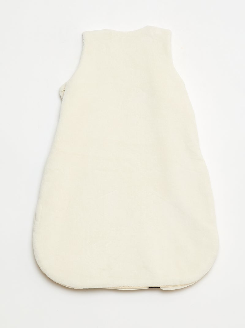 Warme babyslaapzak met afneembare mouwen met drukknopen, TOG-waarde 3 Wit - Kiabi