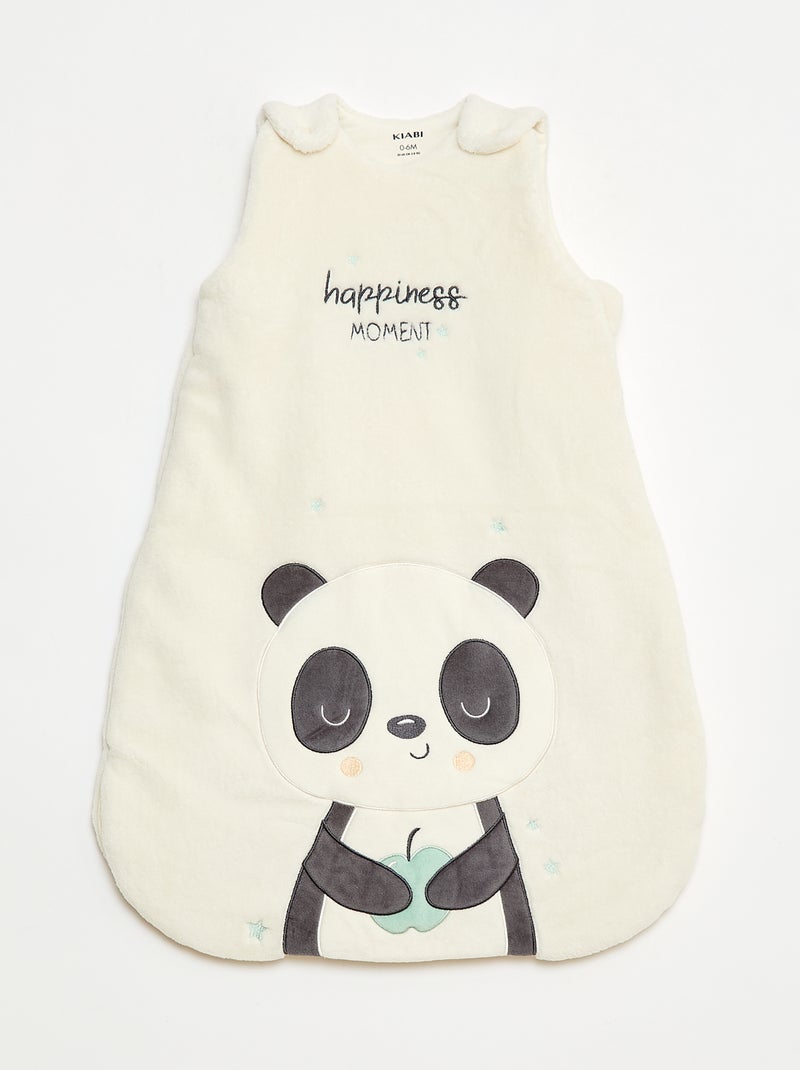 Warme babyslaapzak met afneembare mouwen met drukknopen, TOG-waarde 3 Wit - Kiabi