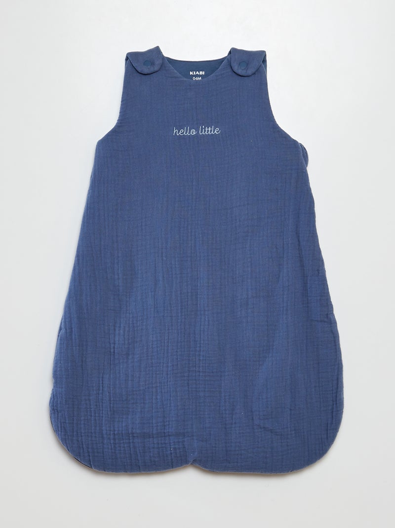Warme babyslaapzak met afneembare mouwen, TOG-waarde 2 BLAUW - Kiabi