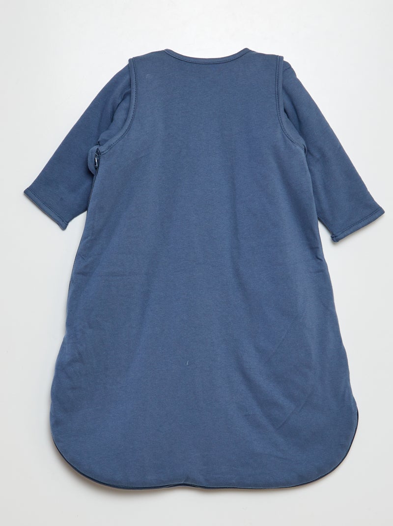 Warme babyslaapzak met afneembare mouwen, TOG-waarde 2 BLAUW - Kiabi