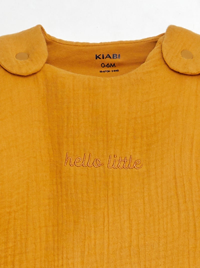 Warme babyslaapzak met afneembare mouwen, TOG-waarde 2 GEEL - Kiabi