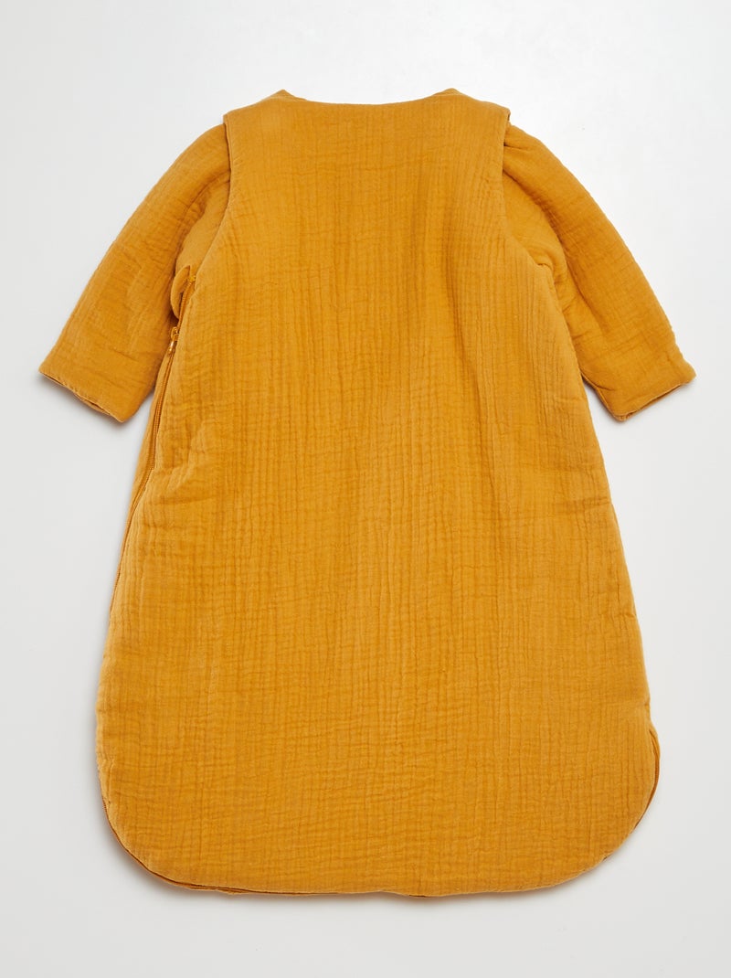 Warme babyslaapzak met afneembare mouwen, TOG-waarde 2 GEEL - Kiabi