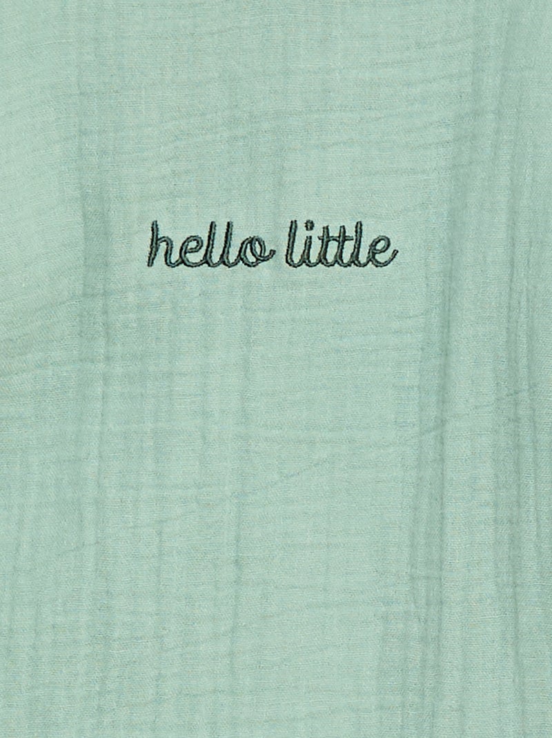 Warme babyslaapzak met afneembare mouwen, TOG-waarde 2 Groen - Kiabi