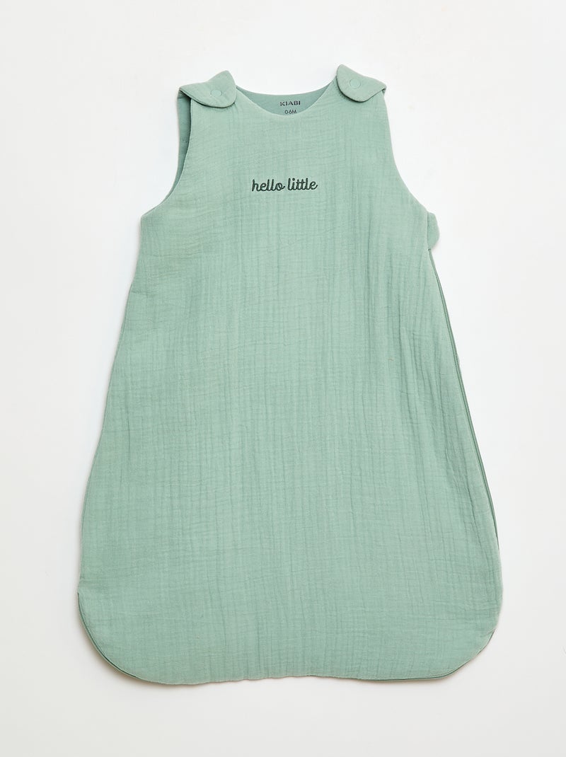 Warme babyslaapzak met afneembare mouwen, TOG-waarde 2 Groen - Kiabi