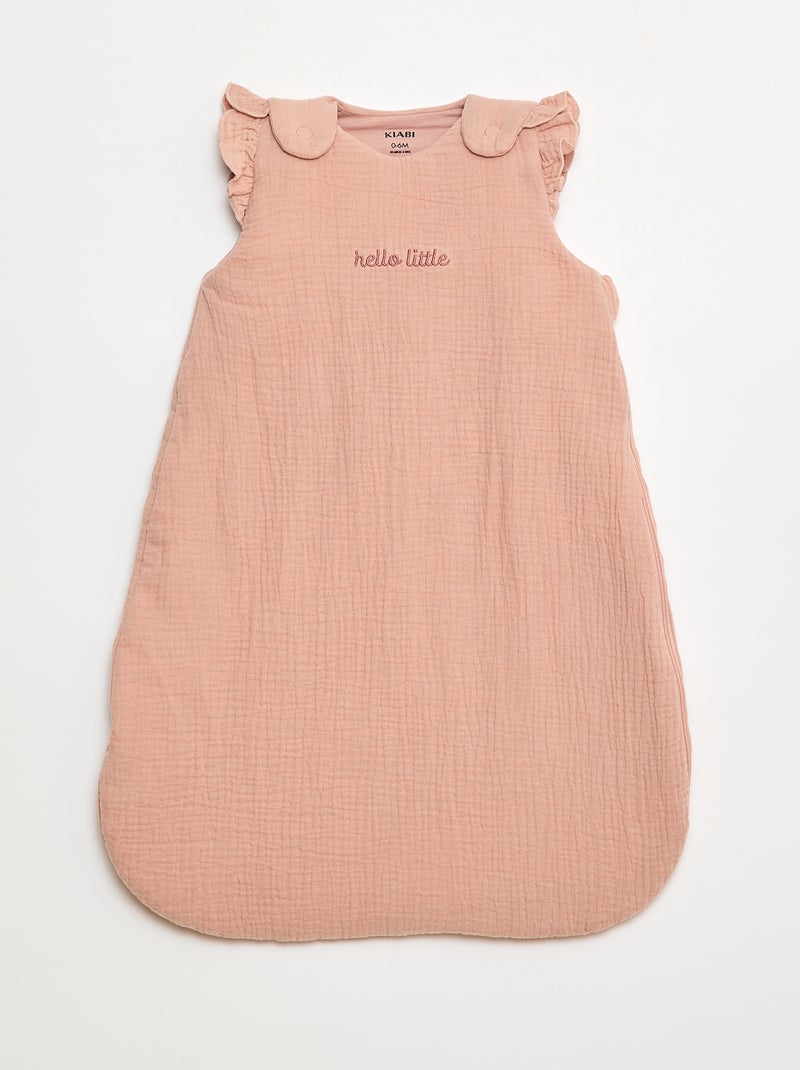 Warme babyslaapzak met afneembare mouwen, TOG-waarde 2 Rose - Kiabi