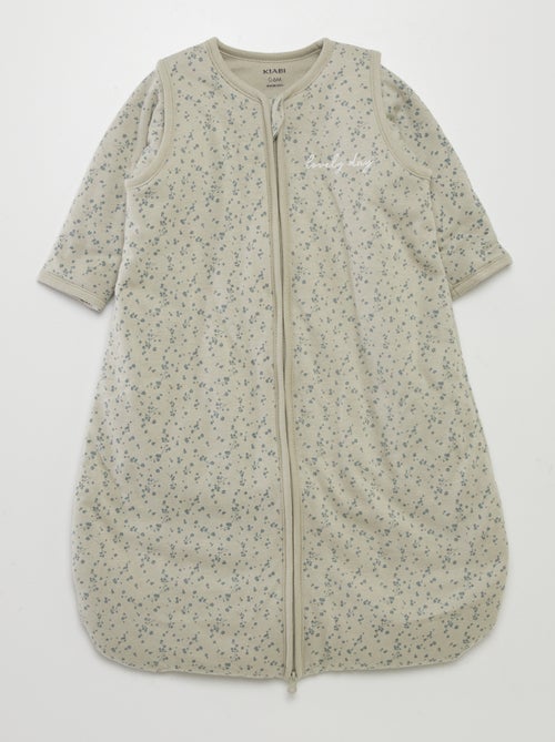 Warme babyslaapzak met bloemenprint - TOG-waarde 2 - Kiabi