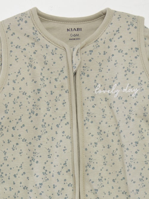 Warme babyslaapzak met bloemenprint - TOG-waarde 2 - Kiabi