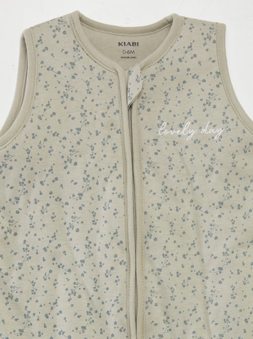 Warme babyslaapzak met bloemenprint - TOG-waarde 2 - Kiabi