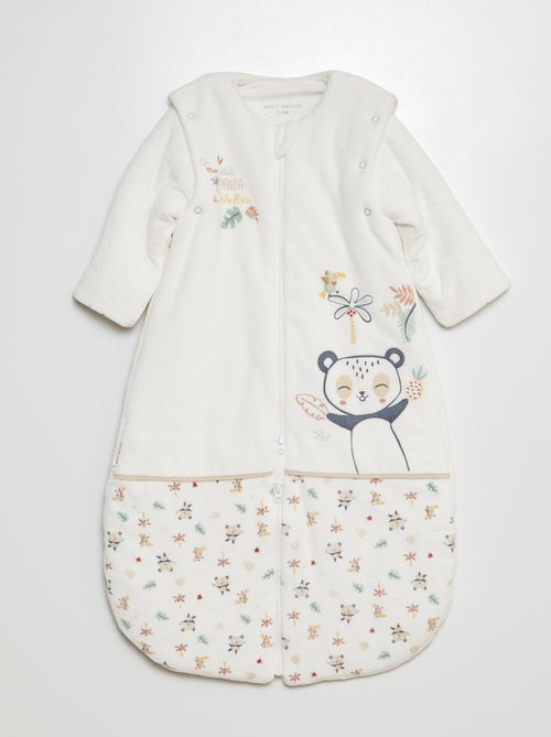 Warme babyslaapzak met print en afneembare mouwen - TOG 3 - Kiabi