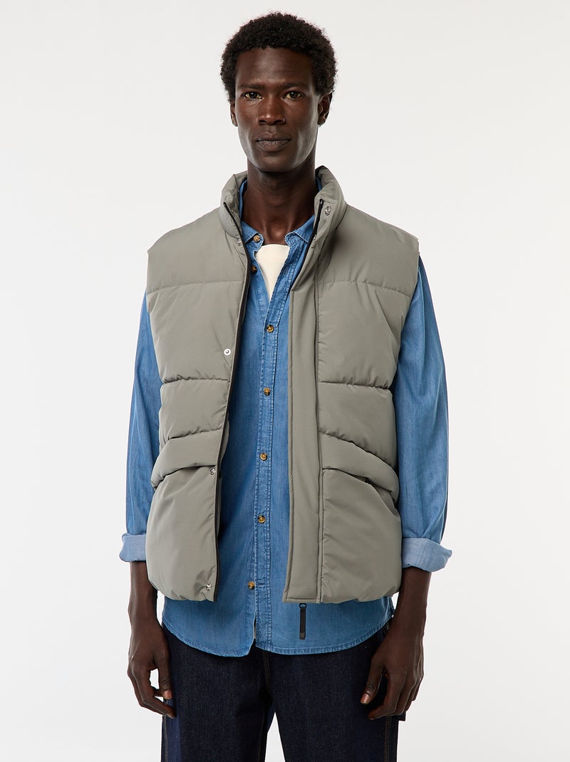 Warme bodywarmer Kaki - Kiabi