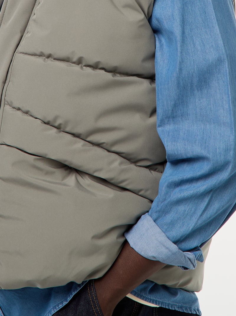 Warme bodywarmer Kaki - Kiabi