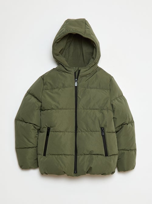 Warme donsjas met capuchon - Kiabi