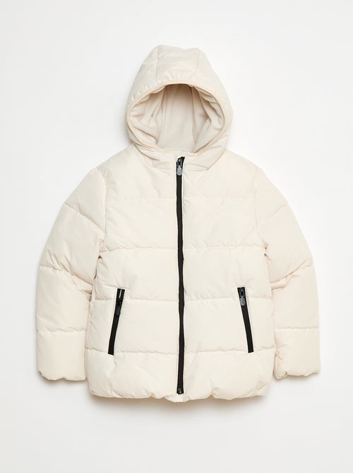 Warme donsjas met capuchon - Kiabi