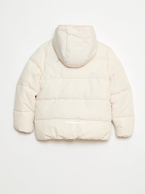 Warme donsjas met capuchon - Kiabi