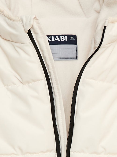 Warme donsjas met capuchon - Kiabi