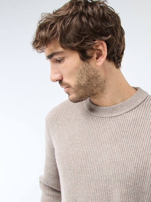 Warme effen trui - Kiabi