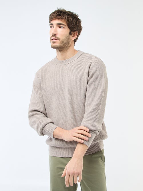 Warme effen trui - Kiabi