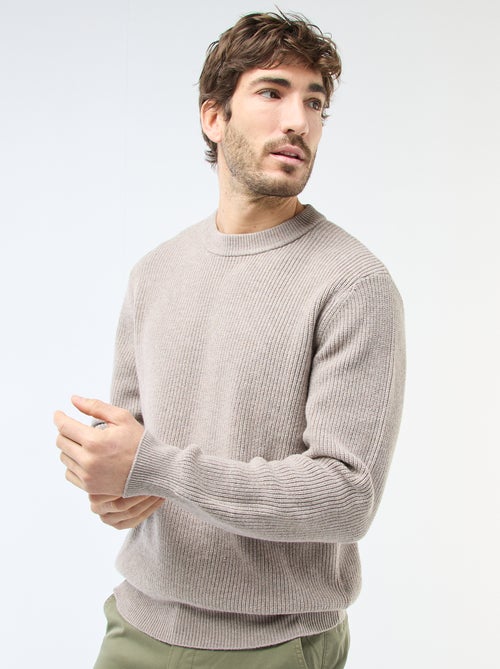 Warme effen trui - Kiabi