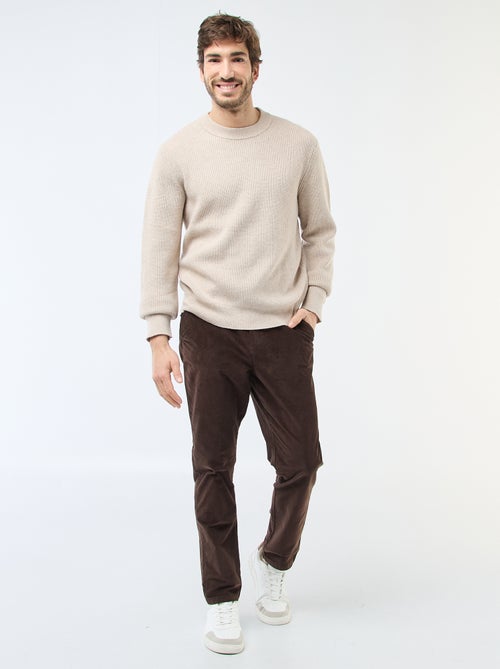 Warme effen trui - Kiabi