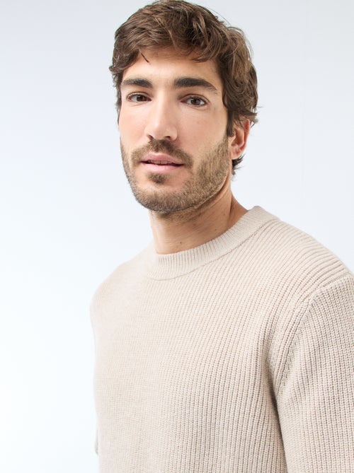 Warme effen trui - Kiabi