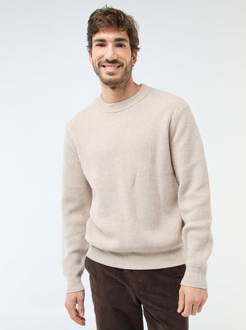 Warme effen trui - Kiabi